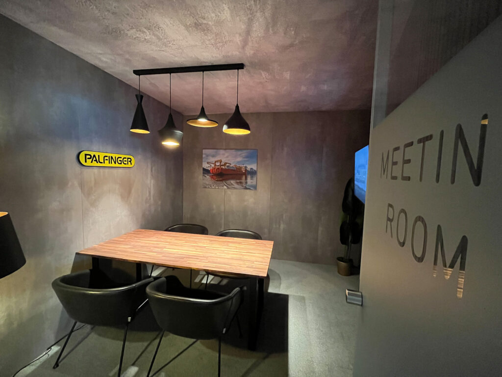Meetingraum am Messestand